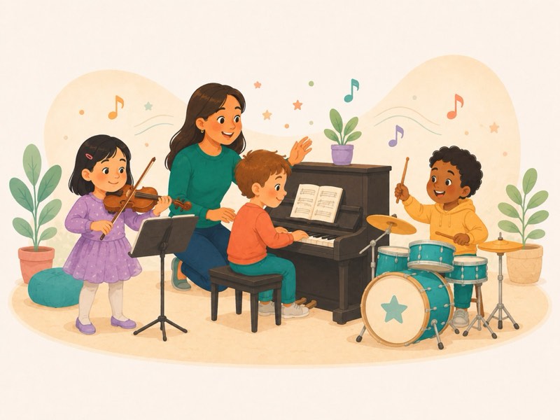 VIOLÍN, PIANO, GUITARRA, GUITARRA ELÉCTRICA, BAJO, BATERÍA y CANTO individuales