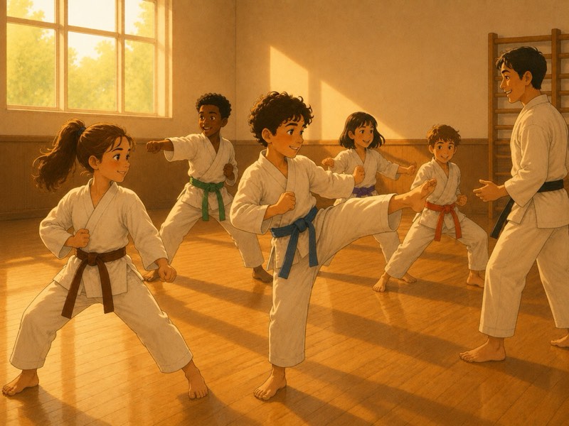 Escuela deportiva de karate