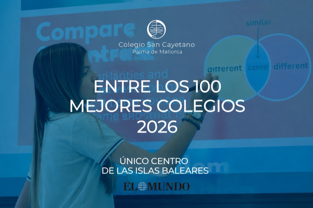 El colegio San Cayetano, reconocido como el mejor centro de Baleares y uno de los mejores de España, según el ranking anual &ldquo;los 100 mejores colegios&rdquo;, elaborado por el periódico El Mundo.